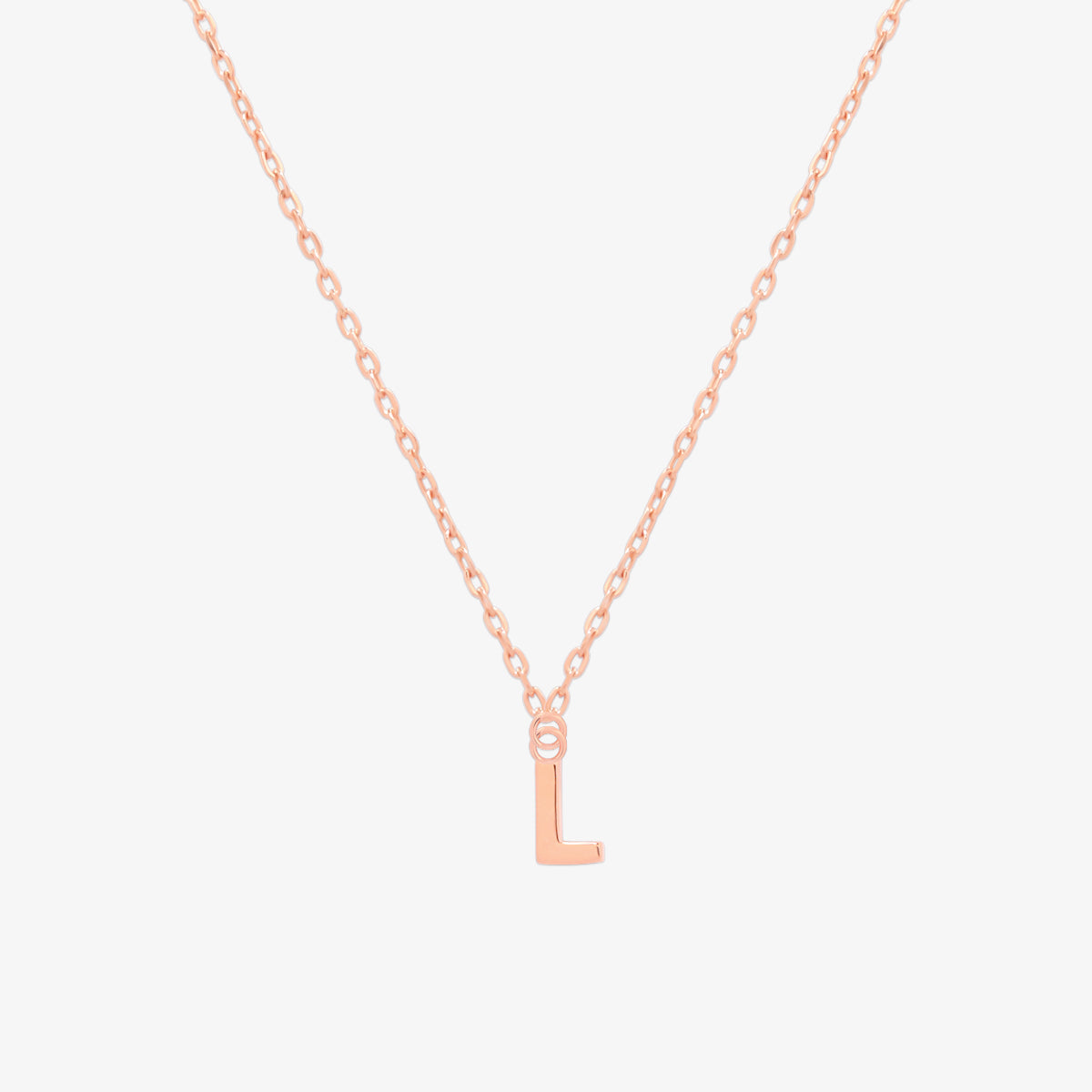 Classic Initial Pendant Necklace (50cm)