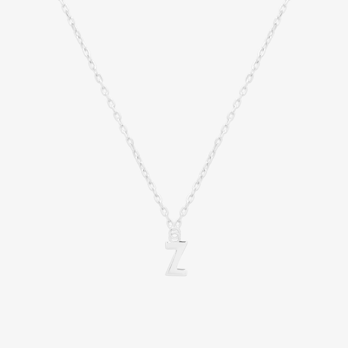 Classic Initial Pendant Necklace (50cm)