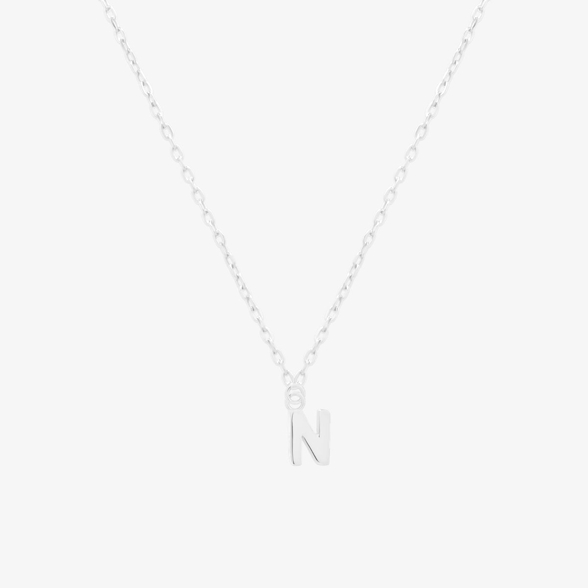 Classic Initial Pendant Necklace (50cm)