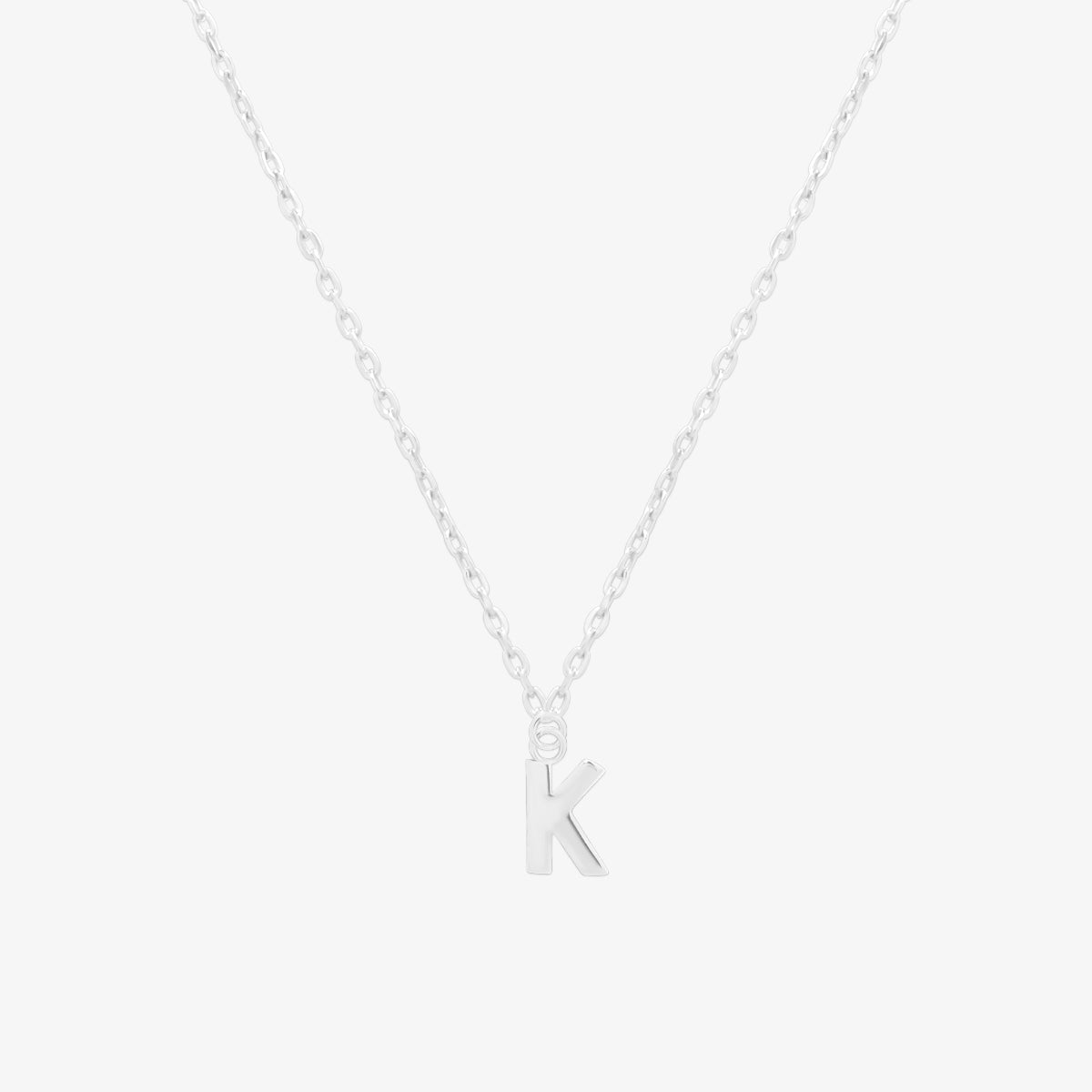 Classic Initial Pendant Necklace (50cm)