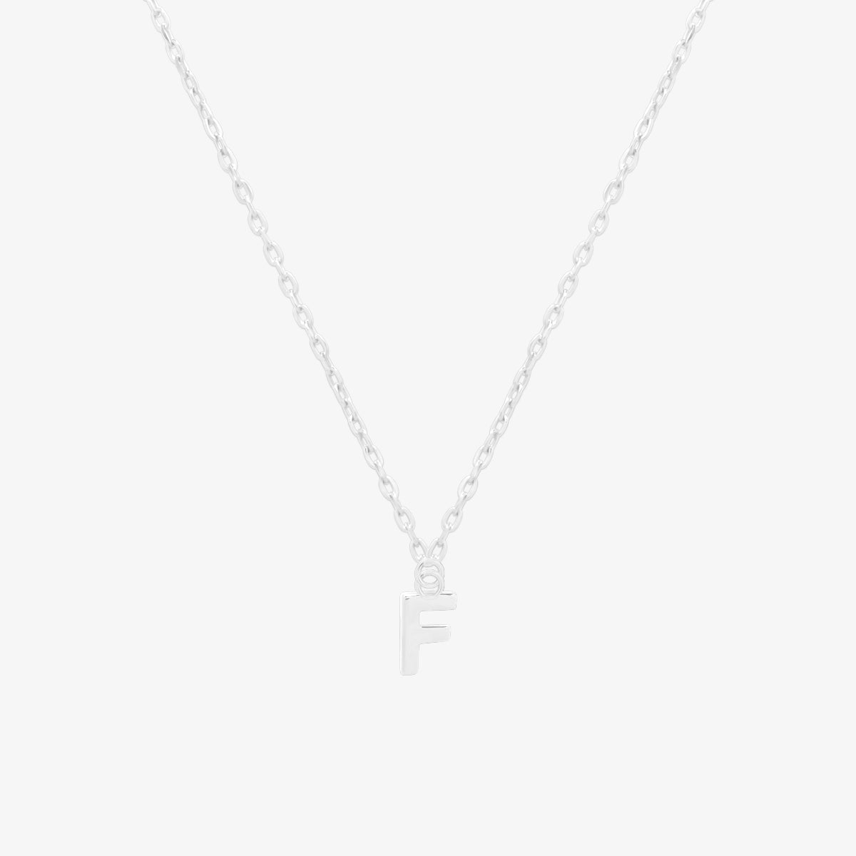 Classic Initial Pendant Necklace (50cm)