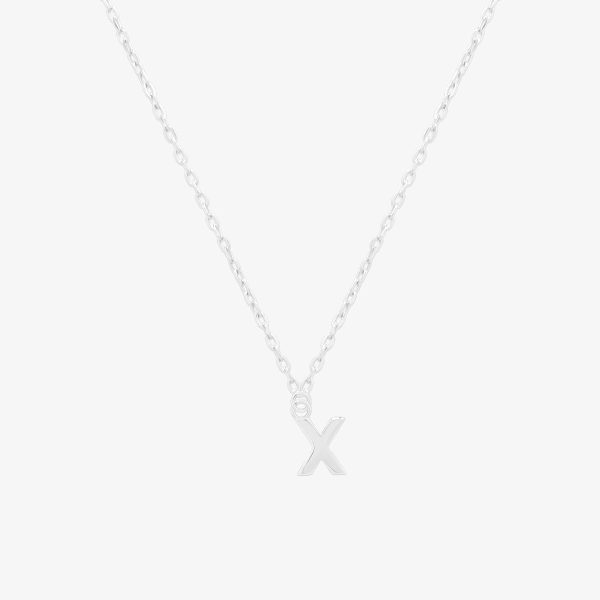Classic Initial Pendant Necklace (50cm)